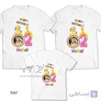 ست سه نفره تیشرت تولد طرح T097