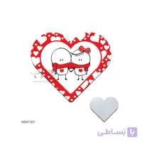 آینه جیبی قلبی طرح ولنتاین A004T007