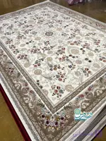فرش خاطره کرم 700 شانه – تمام نخ اکریلیک