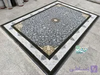 فرش ماشینی 500 شانه طرح فرشته رنگ دودی
