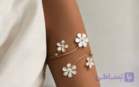 بازو بند مینا کاری گلبرگ ۲