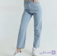 شلوار جین فاق بلند دمپا کات