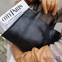 کیف دوشی و دستی با طرح چرم مچاله