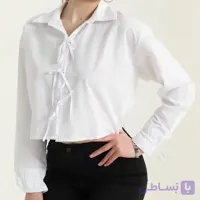 کراپ شومیز زنانه پوپلین برند ترک