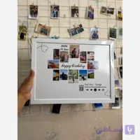قاب موزیکال بکگراند سفید کادو تولد