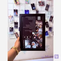قاب موزیکال ترکیب عکس بک گراند مشکی هدیه لیلی و مجنون