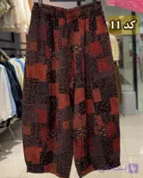 شلوار خمره‌ای لینن کره ای کد 1257