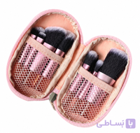 ست براش 10 تکه مینی با کیف چرمی