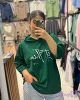 تیشرت باکسی کلاه دار let them