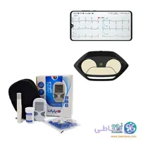 دستگاه ثبت نوار قلب خانگی + دستگاه تست قند دیابان رایگان