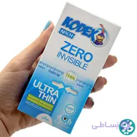کاندوم کدکس مدل ZERO INVISIBLE شفاف (دوازده عددی)