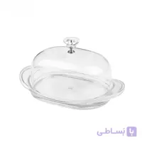 ظرف کره خوری لیمون اکرولیک شفاف درب‌دار