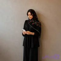 شومیز مشکی گیپور آستردار ملودی