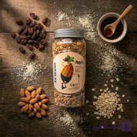 غلات صبحانه رژیمی (گرانولا) بادام درختی و مویز درین کام - الوعطار