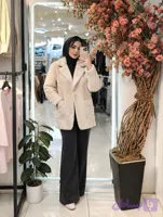 کت زنانه پاییزه موهر وارداتی مدل راز کد 0225