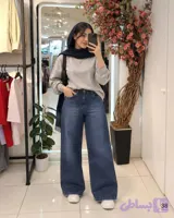 شلوار زنانه بگ ترک وارداتی مدل جک بات کد 1025