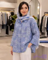 شومیز زنانه نخی خامه دوزی مدل گندم کد 0273