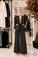 کت شلوار زنانه کرپ مورگان وارداتی مدل لارا کد 0269