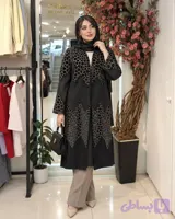 مانتو زنانه بلند کتان لمه مدل نغمه کد 0036