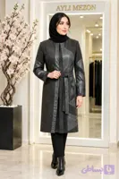 مانتو بلند زنانه پاییزی سوئیت مدل سوئیت طرح دار کد 0094