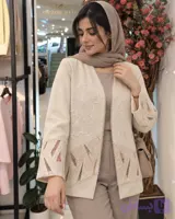 کت زنانه مجلسی کرپ ترک مدل آیسل کد 0244