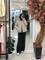 کاپشن زنانه چرم وارداتی مدل آمبرودی کد 0232