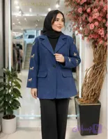 کت زنانه پاییزه مخمل وارداتی مدل آذین کد 0178