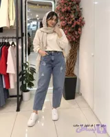 شلوار زنانه مام استایل جین ترک مدل مام جین کد 1000