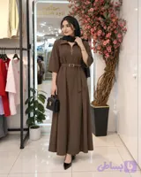 پیراهن کفتان زنانه سیلک وارداتی مدل الدوز کد 0295