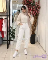 شلوار زنانه مام استایل کتان وارداتی مدل مام کتان کد 1013