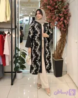 مانتو زنانه بلند مجلسی مدل الینا کد 0252