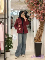 کت زنانه پاییزه مخمل وارداتی مدل آرون کد 0176