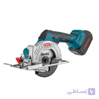 اره گرد شارژی رونیکس مدل 8650 با توان 20 ولت دستی 125 میلی متر موتور براش لس