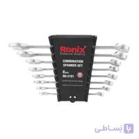 مجموعه 8 عددی رونیکس مدل 2101 آچار یک سر تخت یک سر رینگ