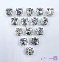 نگین پایدار مربع سایز ۶