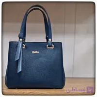 کیف تمام چرم طبیعی فلوتر سرمه ای