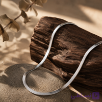 گردنبند ماری استیل؛ ظرافتِ صیقلی در کالبد نقره‌ای عیار 925