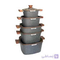 سرویس قابلمه روگن مدل RU-7015 مربعی 10 پارچه