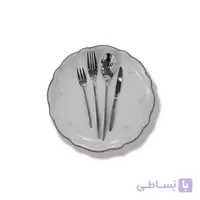 سرویس قاشق چنگال یونیک 24 نفره زنبوری 120 تکه براق در 3 رنگ