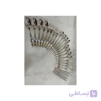 سرویس قاشق چنگال نقره ای مدل قشقایی 144 پارچه 24 نفره
