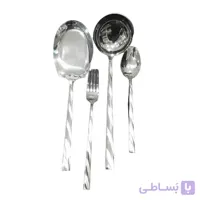 سرویس قاشق چنگال یونیک 24 نفره 120 تکه راه راه