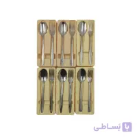 قاشق چنگال 12 تایی یونیک اصل آهنربانگیر در 6 طرح جذاب