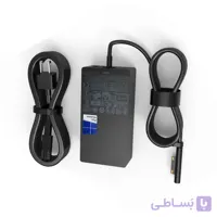 شارژر مایکروسافت سرفیس 65 وات اورجینال آکبند (مناسب همه سرفیس های مایکروسافت)