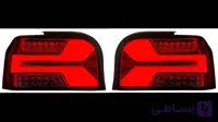 چراغ عقب پراید صبا و 131 سه بعدی تمام دودی جفتی