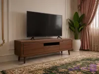 میز تلویزیون  ۱۴۰ سانتی مدرن کلاسیک MDF – روکش ممبران، بدنه تمام MDF