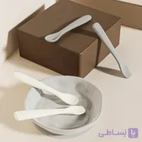 قاشق سیلیکنی ۲ عددی برند he or she