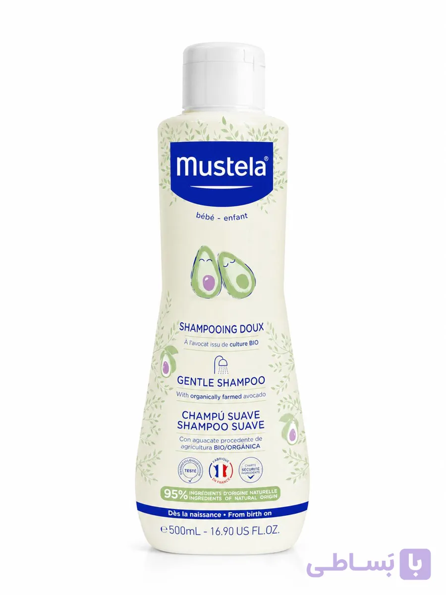 شامپو سر 500ml برند mustela