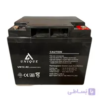 باتری UPS با ولتاژ 12 ولت و شدت جریان 42 آمپرساعت یونیک مدل 12v42ah