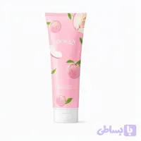 نمک بدن و اسکراب لایه‌بردار هلو و هگزاپپتید بیوآکوا اصل BIOAQUA روشن‌کننده و ضد حساسیت حجم 250 گرم