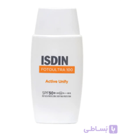 کرم ضد افتاب ضد لک ایزدین اصل ISDIN  فوتو اولترا بی رنگ اکتیو یونیفای حجم 50 میل